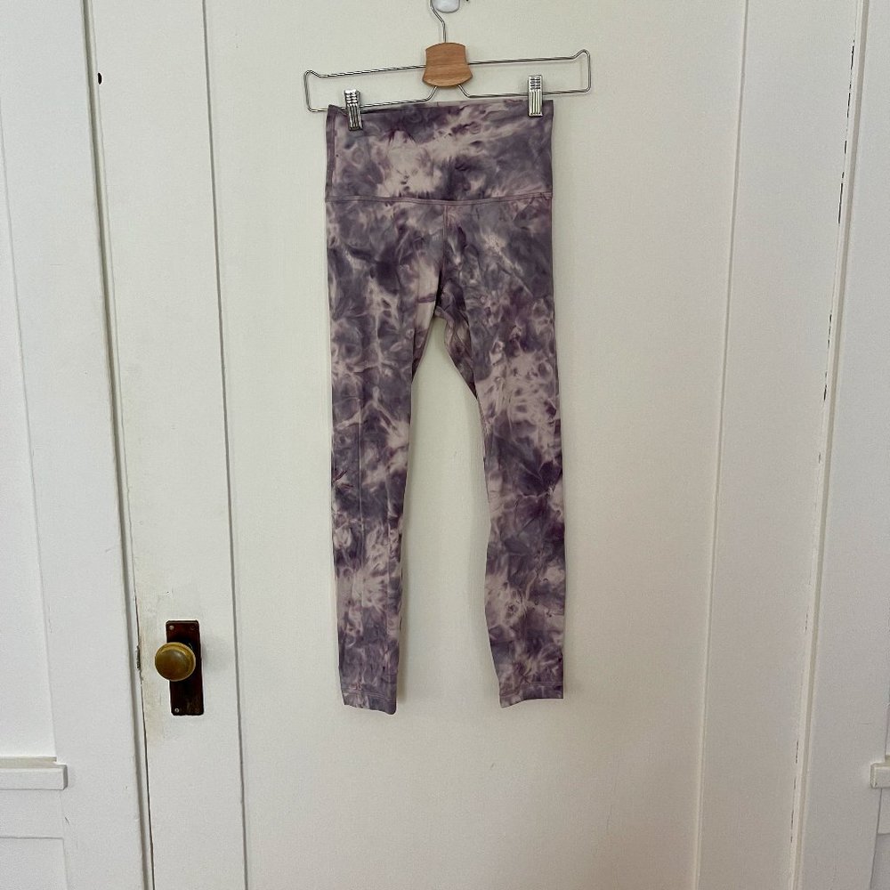 Lululemon Diamond Dye Align leggings - Pink Bliss Graphite Purple Size 4